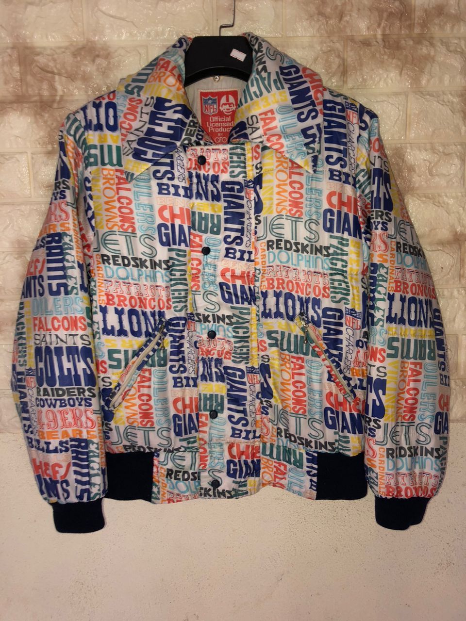NFL Vintage VFL Overprinted All Logo Jacket by GTO Size US M / EU 48-50 / 2 - 1 Thumbnail