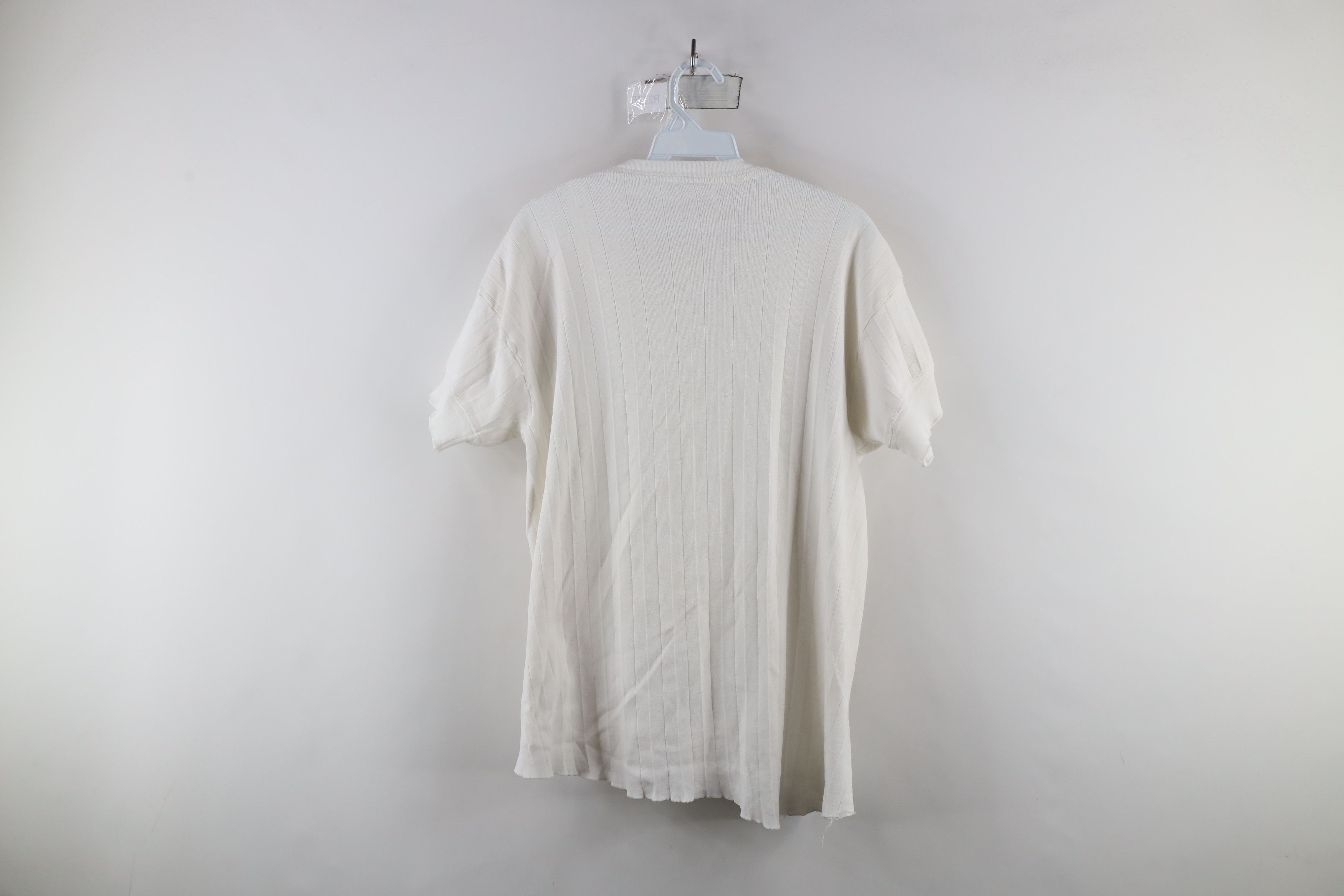 Vintage Vintage 60s 70s Streetwear Cotton Ribbed Knit T-Shirt USA Size US XL / EU 56 / 4 - 13 Thumbnail