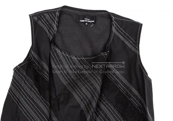 Comme des Garcons Comme Des Garcons Black Retro Pattern Bow Tie Vest Size M / US 6-8 / IT 42-44 - 4 Thumbnail