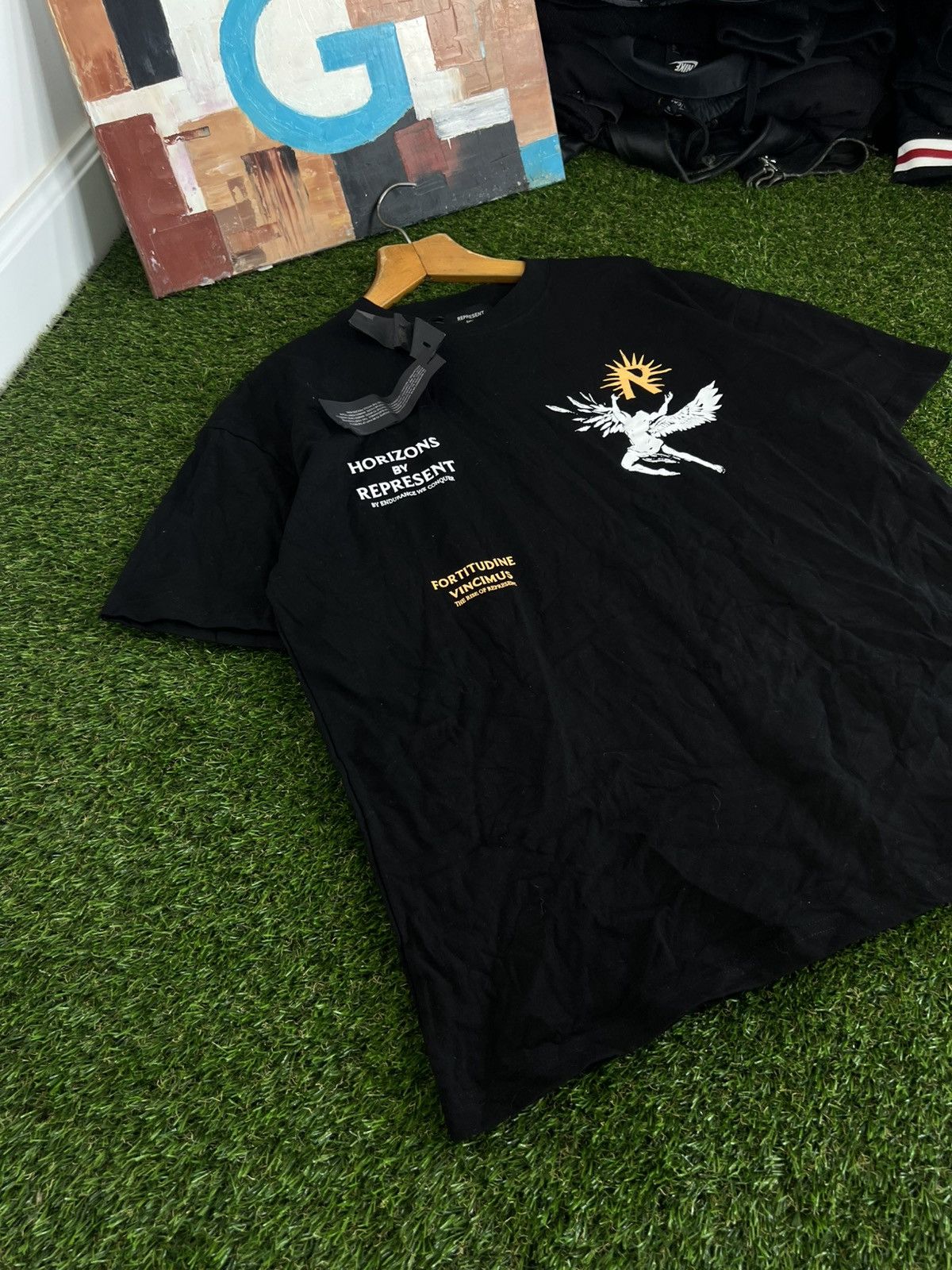 Represent Clo. Represent printed y2k streetwear Icarus t-shirt Size US L / EU 52-54 / 3 - 6 Thumbnail