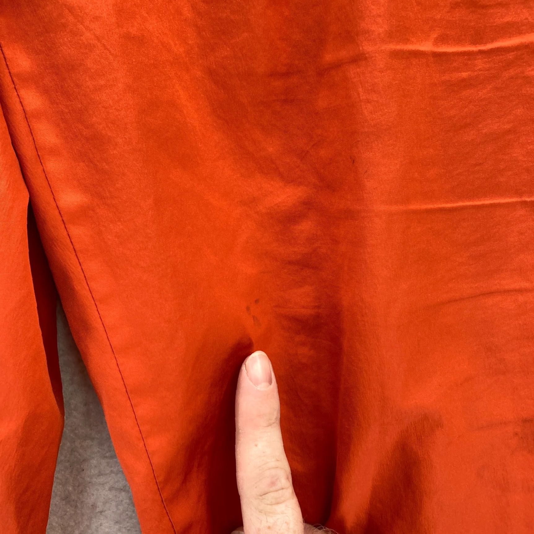 Polo Ralph Lauren VINTAGE Polo Ralph Lauren Polo Sport Track Pants Mens Large Orange Lined Ankle Zip 30 In Inseam Size US L / EU 52-54 / 3 - 7 Thumbnail