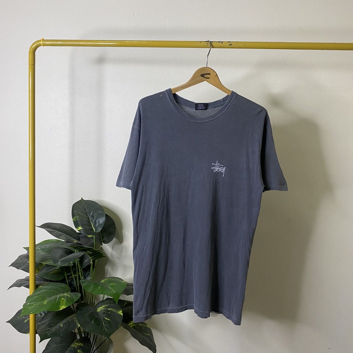 Stussy Y2K Stussy Script Washed Grey Skater Tee Size US M / EU 48-50 / 2 - 7 Thumbnail