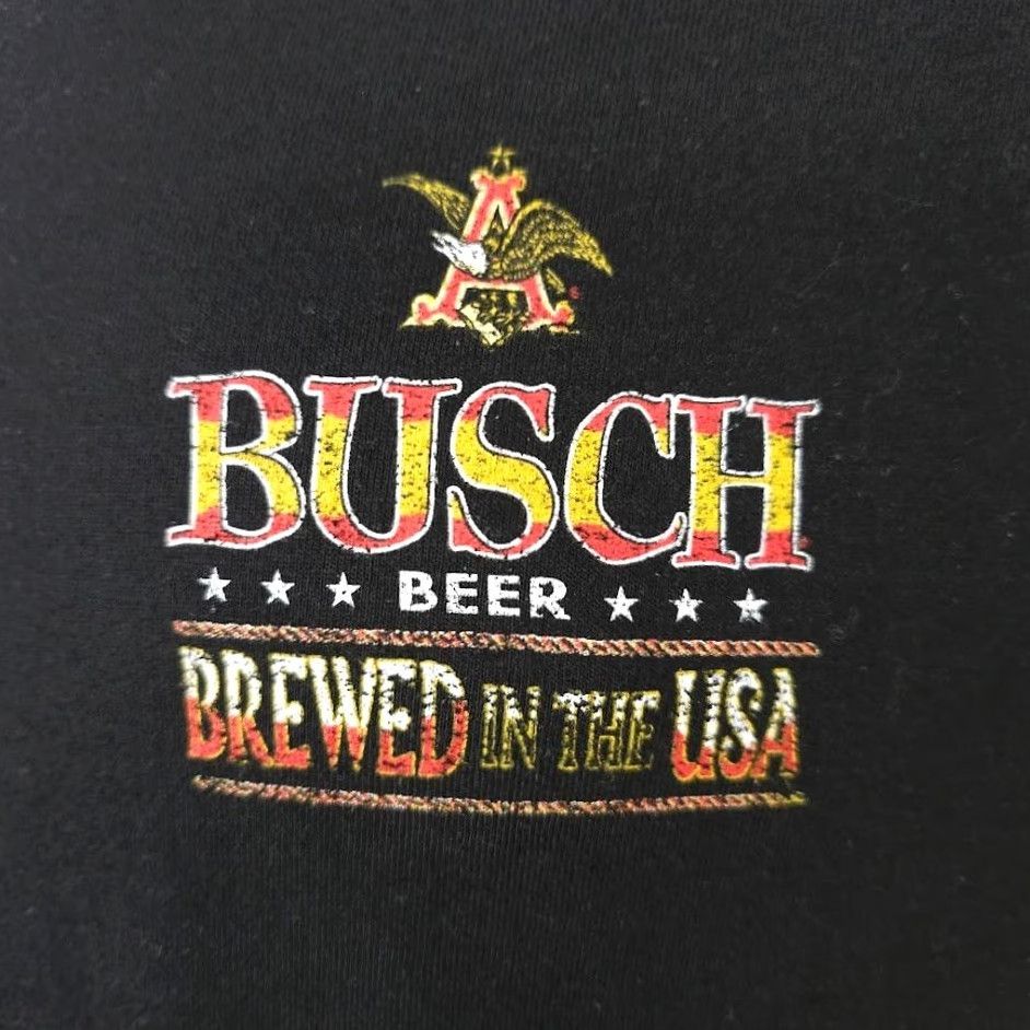 Vintage Busch Beer T Shirt Mens Size Small Black Cowboy Rodeo Anheuser Busch Breweriana Christmas Gift Retro Horse - Mens Shirts Size US S / EU 44-46 / 1 - 3 Thumbnail