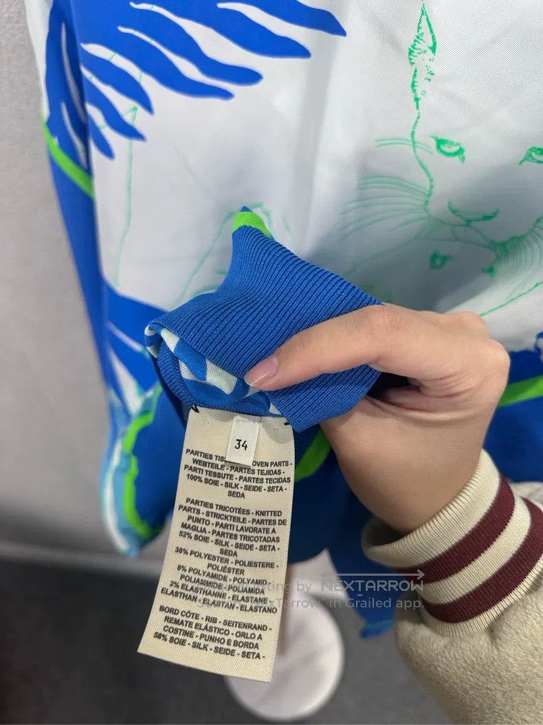 Hermes Hermes Blue and white graffiti top Size XXS / US 00 / IT 34 - 4 Thumbnail