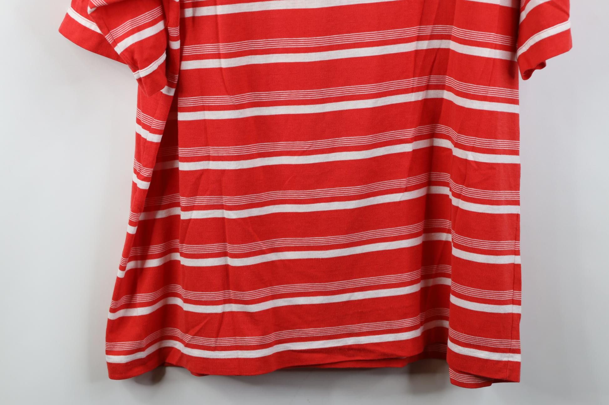 Vintage Vintage 80s 90s Streetwear Striped Knit Golf Polo Shirt Red Size US XL / EU 56 / 4 - 13 Thumbnail