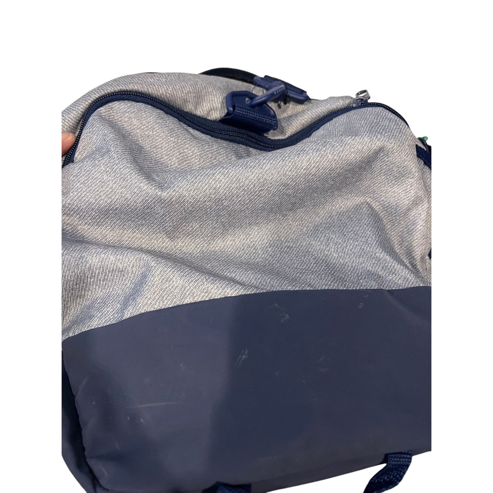 Adidas Adidas Defender Medium 20"x12"x10" Blue Gray Duffel Bag Size ONE SIZE - 6 Thumbnail