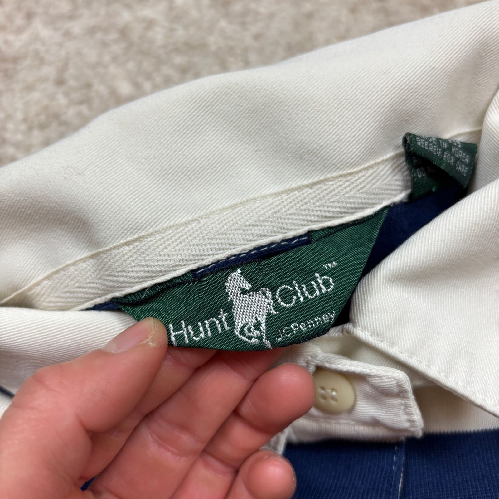 Hunt Club × Vintage Vintage Hunt Club JC Penney Rugby Striped Polo Shirt Men's L Size US L / EU 52-54 / 3 - 4 Thumbnail