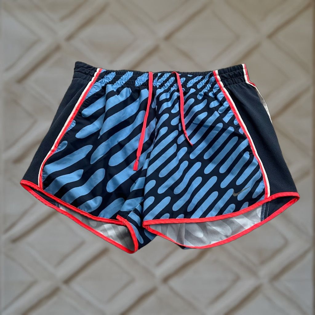 Nike Nike Dri-Fit Active Shorts Women Small Blue Orange Elastic Athletic Running 27x4 Size 28" / US 6 / IT 42 - 1 Thumbnail