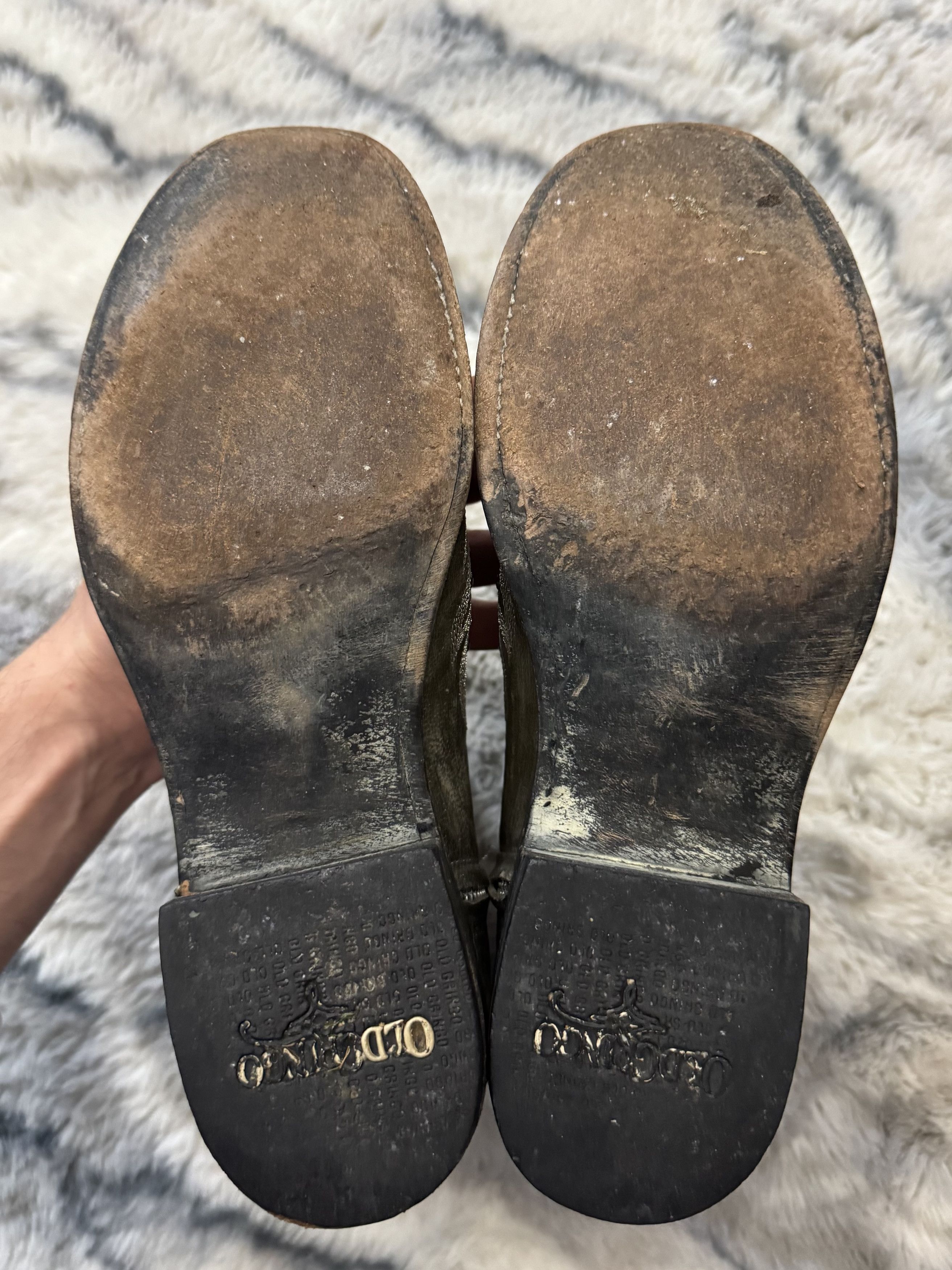 Old Gringo MEXICANA OLD GRINGO Leather Ankle Boot Studded Western Size US 8 / IT 38 - 9 Thumbnail