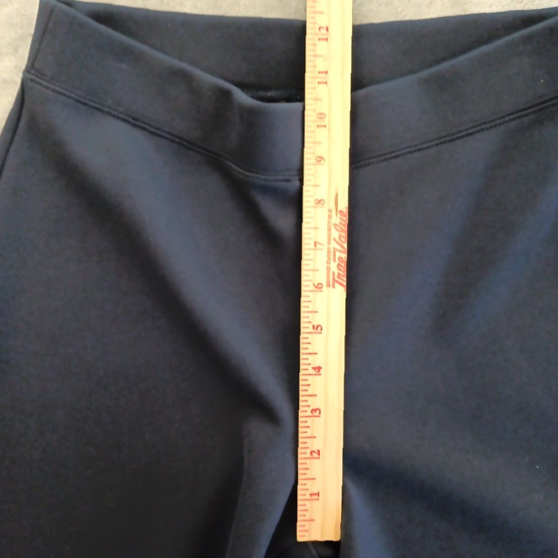 Express Express Pants Womens Medium Short Blue Pull On Wide Leg Ankle 28x29 Mid Rise Polyester Blend Size 32" / US 10 / IT 46 - 3 Thumbnail