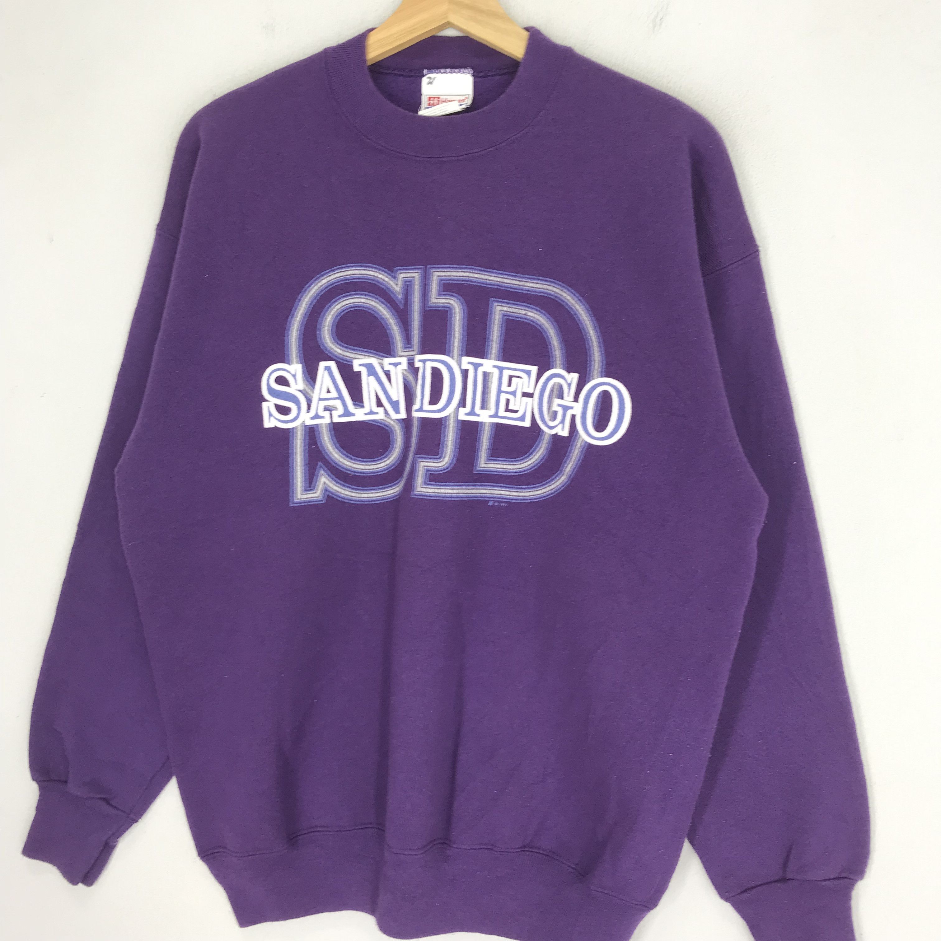 California Republic Vintage 90s San Diego California Purple Sweatshirt - 287 Size US L / EU 52-54 / 3 - 3 Thumbnail