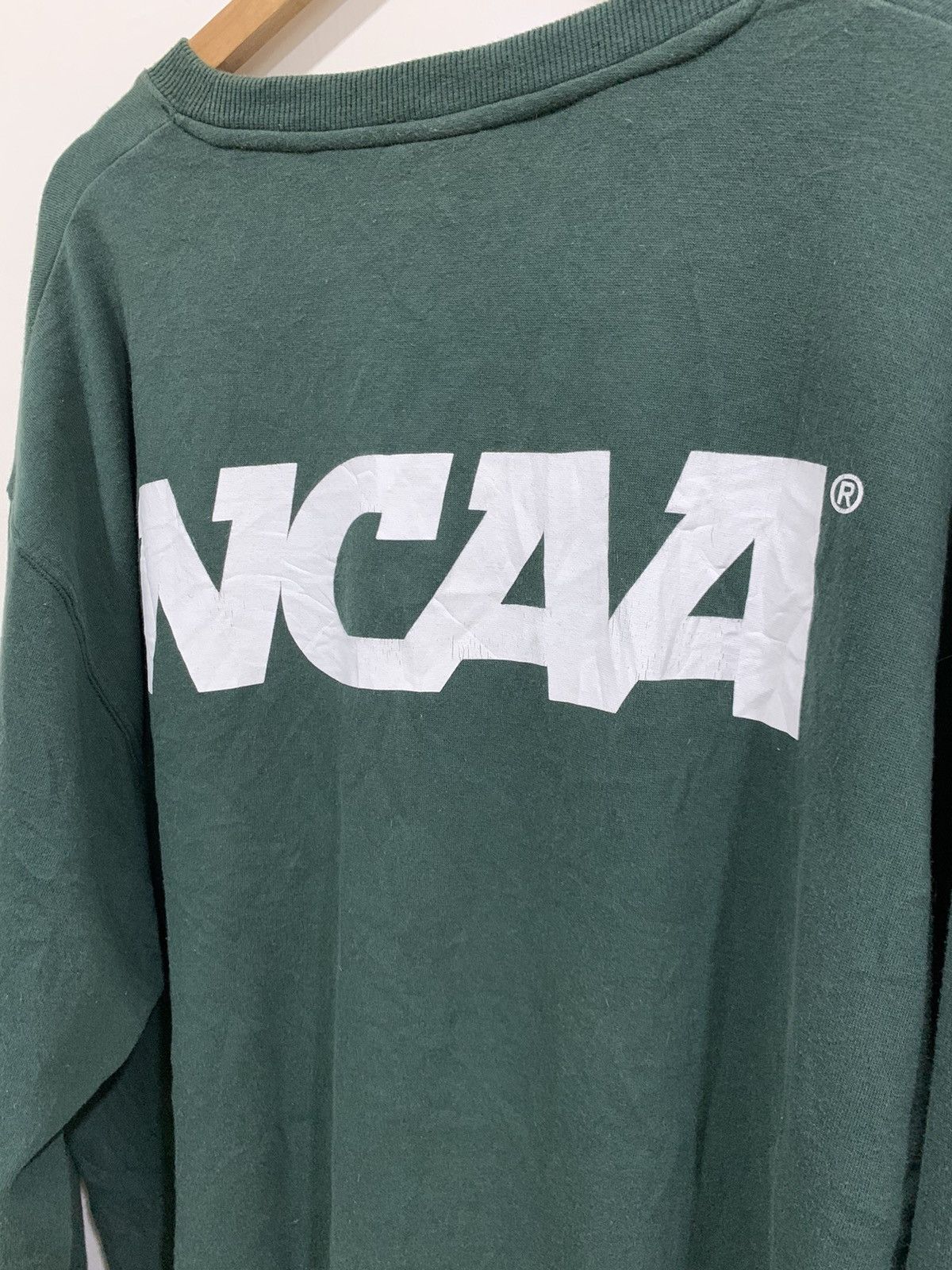 NCAA Vintage NCAA Green Sweatshirt Big Size Size US XXL / EU 58 / 5 - 12 Thumbnail