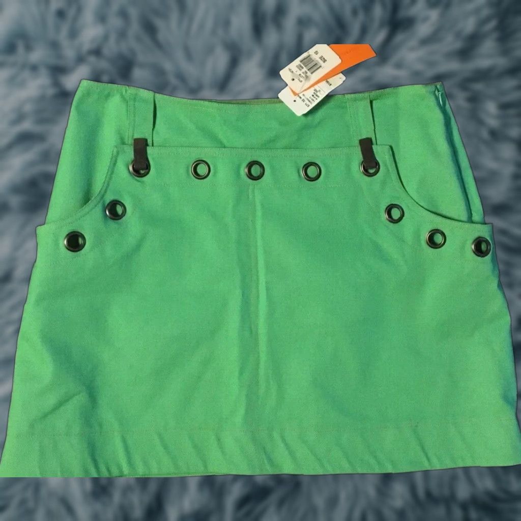 Vintage VINTAGE Cynthia Steffe Mini Skirt 10 Skirt Women Green Punk Grunge 90s Y2K Emo Gothic Size 32" / US 10 / IT 46 - 1 Thumbnail