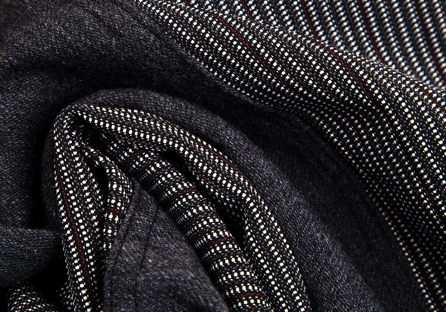 Junya Watanabe Polyester Striped Hip Transition Pants in Black and White Size US 30 / EU 46 - 16 Thumbnail