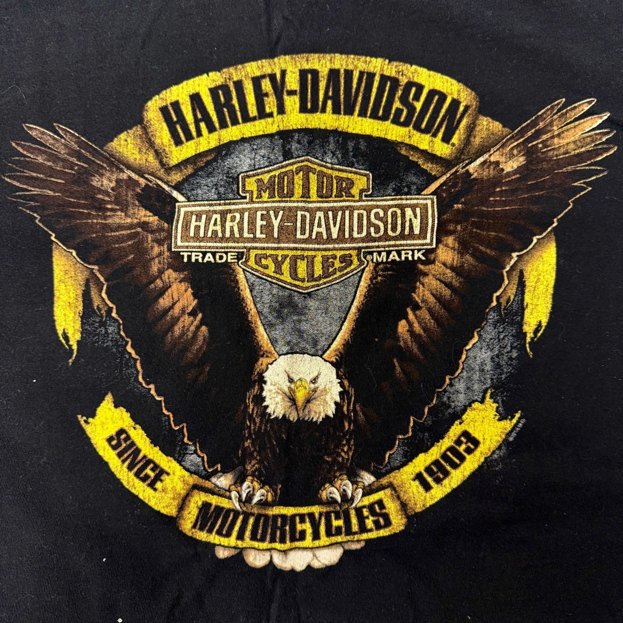 Harley Davidson HD SOARING EAGLE INDIANA RACE CAR Motorcycle Biker T Shirt Size US XXL / EU 58 / 5 - 3 Thumbnail