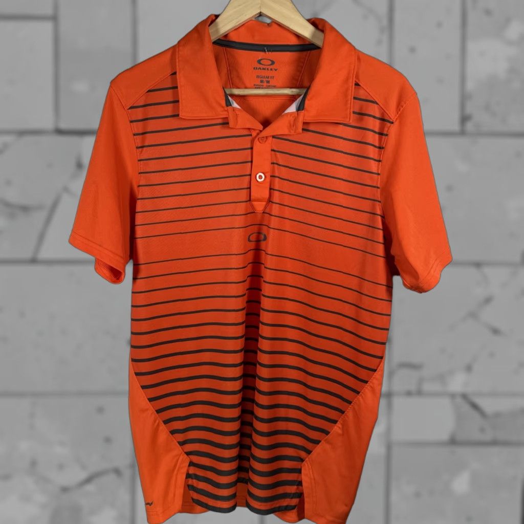 Oakley Oakley Polo Shirt Mens Size M Regular Orange Polo Shirt Size US M / EU 48-50 / 2 - 1 Thumbnail