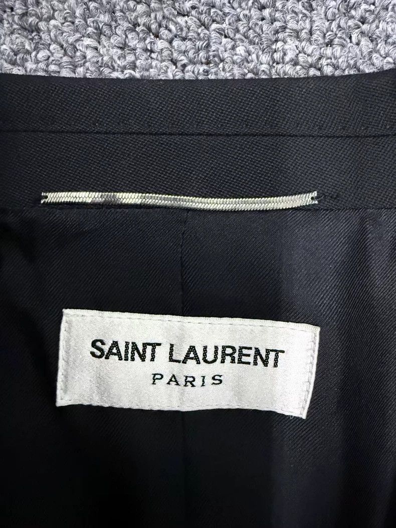 Yves Saint Laurent Saint Laurent Sword Collar Satin Smoking Suit 2502-Nextarro Size 50R - 3 Thumbnail