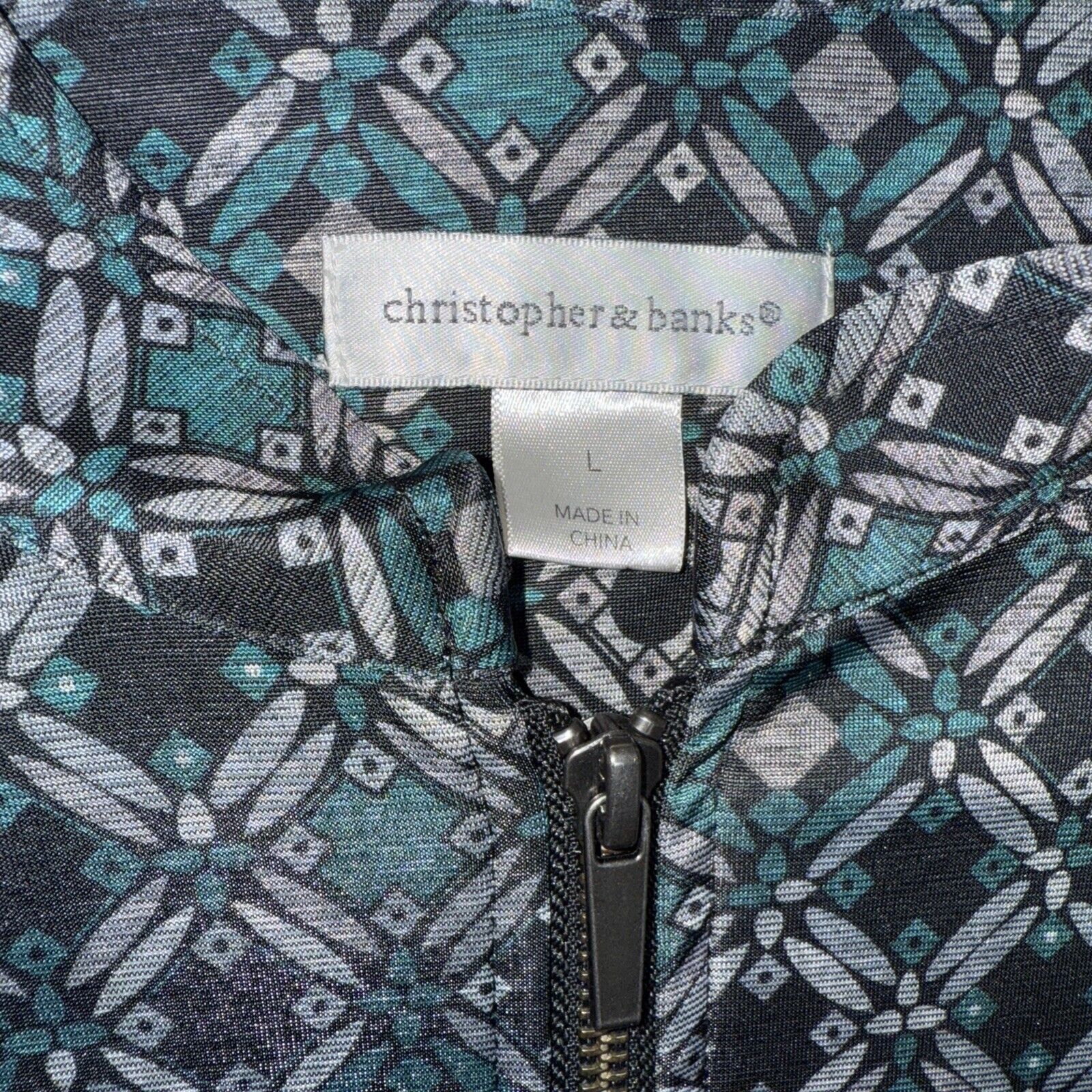 & Other Stories Christopher & Banks Women’s Track Jacket Black Green Size L / US 10 / IT 46 - 3 Thumbnail