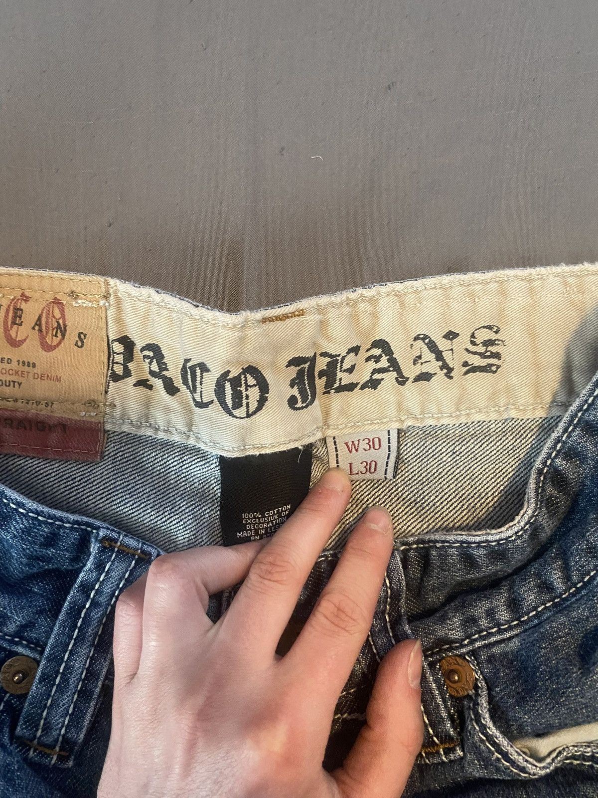 Vintage Paco Jeans Size US 30 / EU 46 - 2 Thumbnail