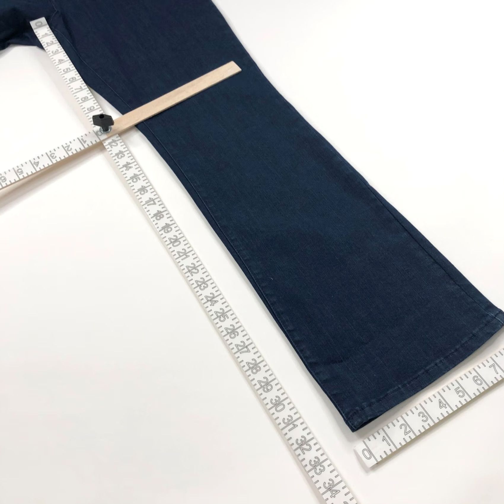NYDJ NYDJ Barbara Bootcut Jeans Blue 12 33W 32L Mid Rise Denim Women Regular 5-Pocket Stretch Belt Loops Machine Washable Size 34" / US 12 / IT 48 - 4 Thumbnail