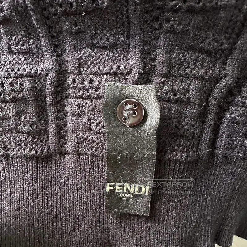 Fendi Fendi Black Cotton Men's Knit Sweater . Size US S / EU 44-46 / 1 - 4 Thumbnail