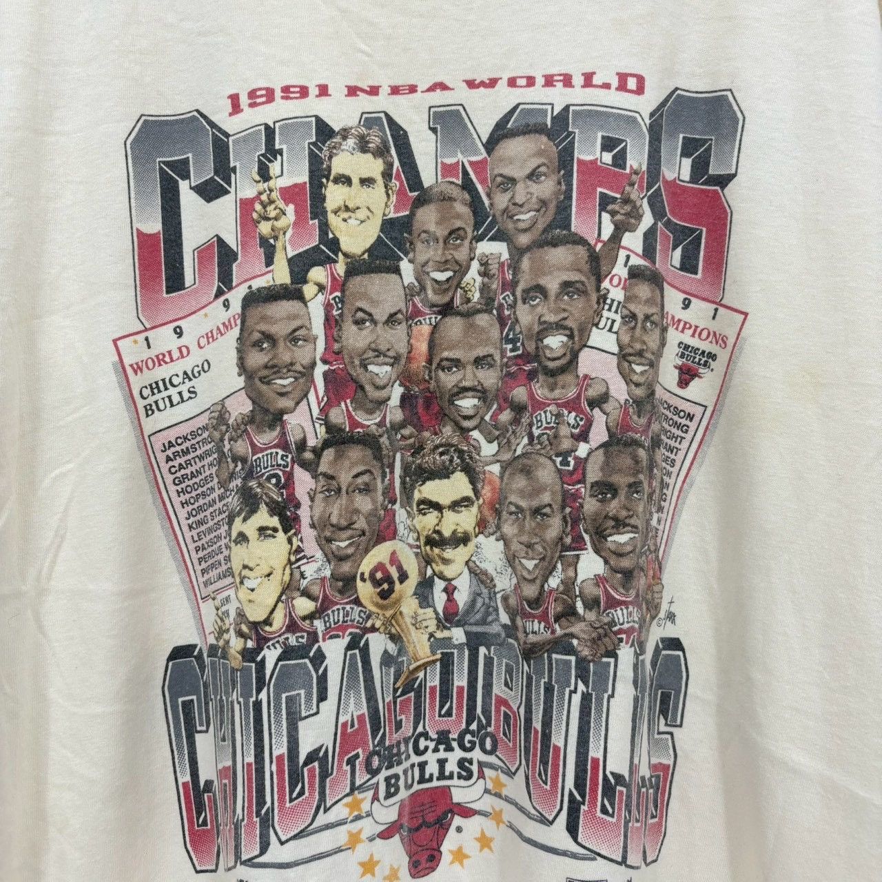 Vintage Vintage 90s Chicago Bulls shirt size XL wts03 Size US XL / EU 56 / 4 - 3 Thumbnail