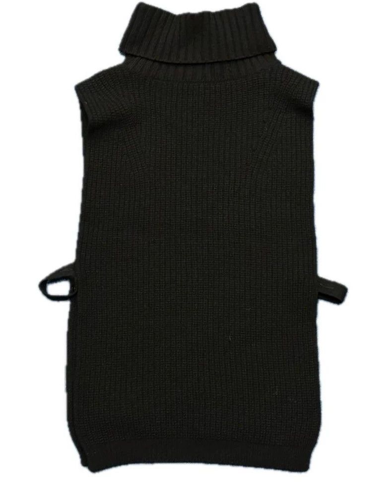 Y's Y's 19AW Black Turtleneck Knit Vest Size ONE SIZE - 2 Thumbnail