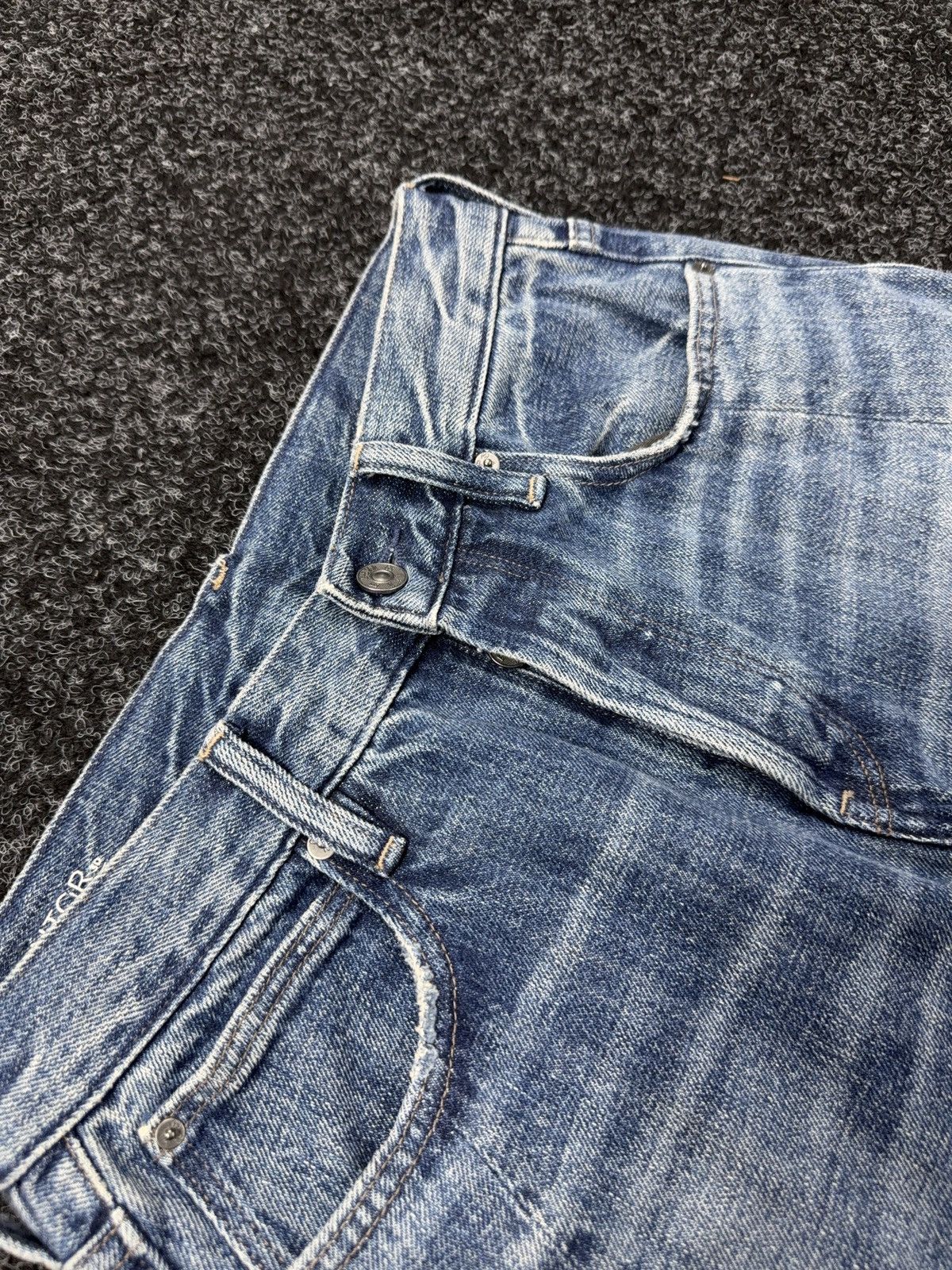G-Star Vntg 00s G-Star RAW Contor 3D Wide Tapered Washed JeansY2K Size 25" / US 0 / IT 36 - 8 Thumbnail