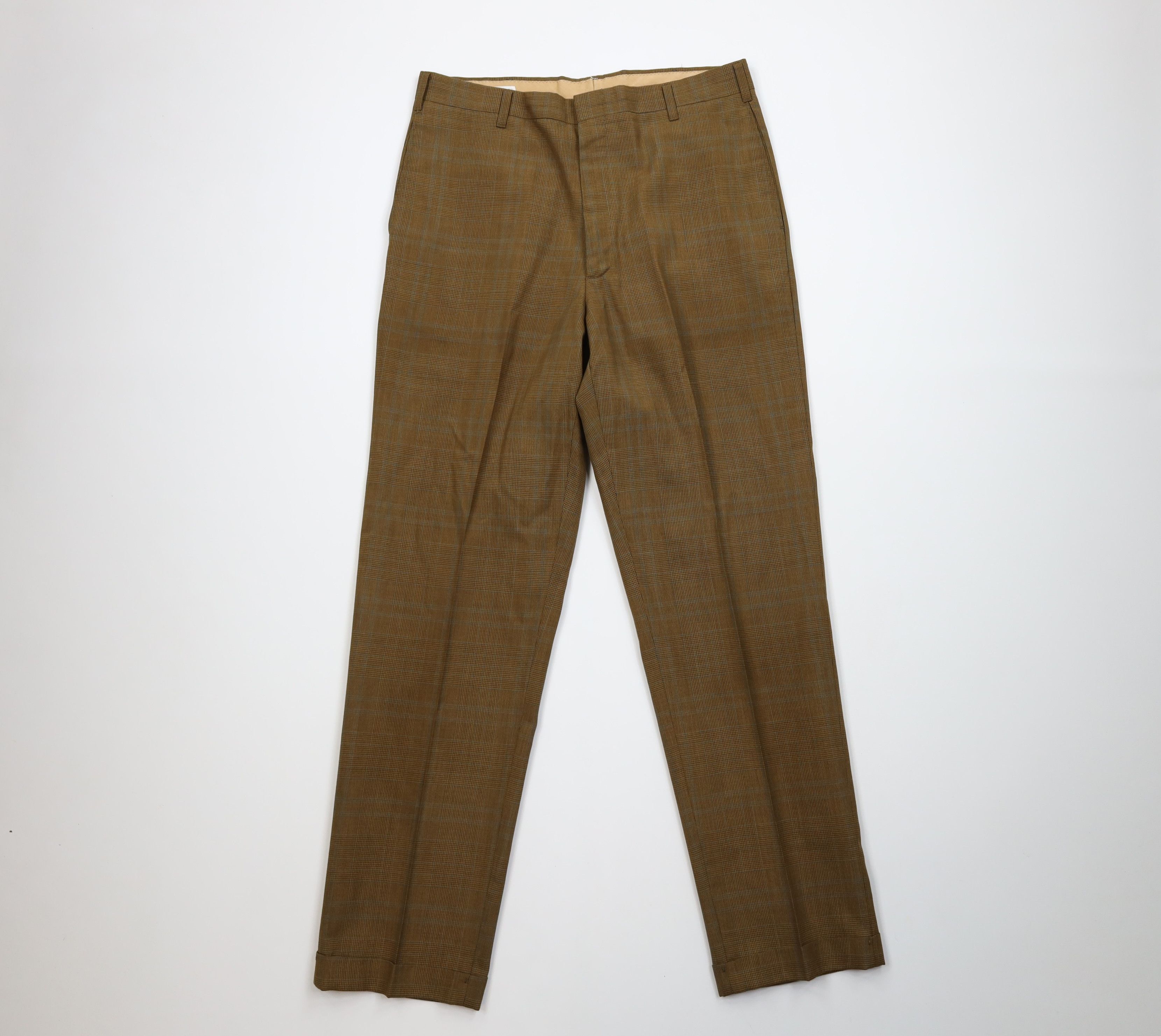 Vintage Vintage 60s Streetwear Houndstooth Plaid Chino Pants USA Size US 32 / EU 48 - 1 Thumbnail