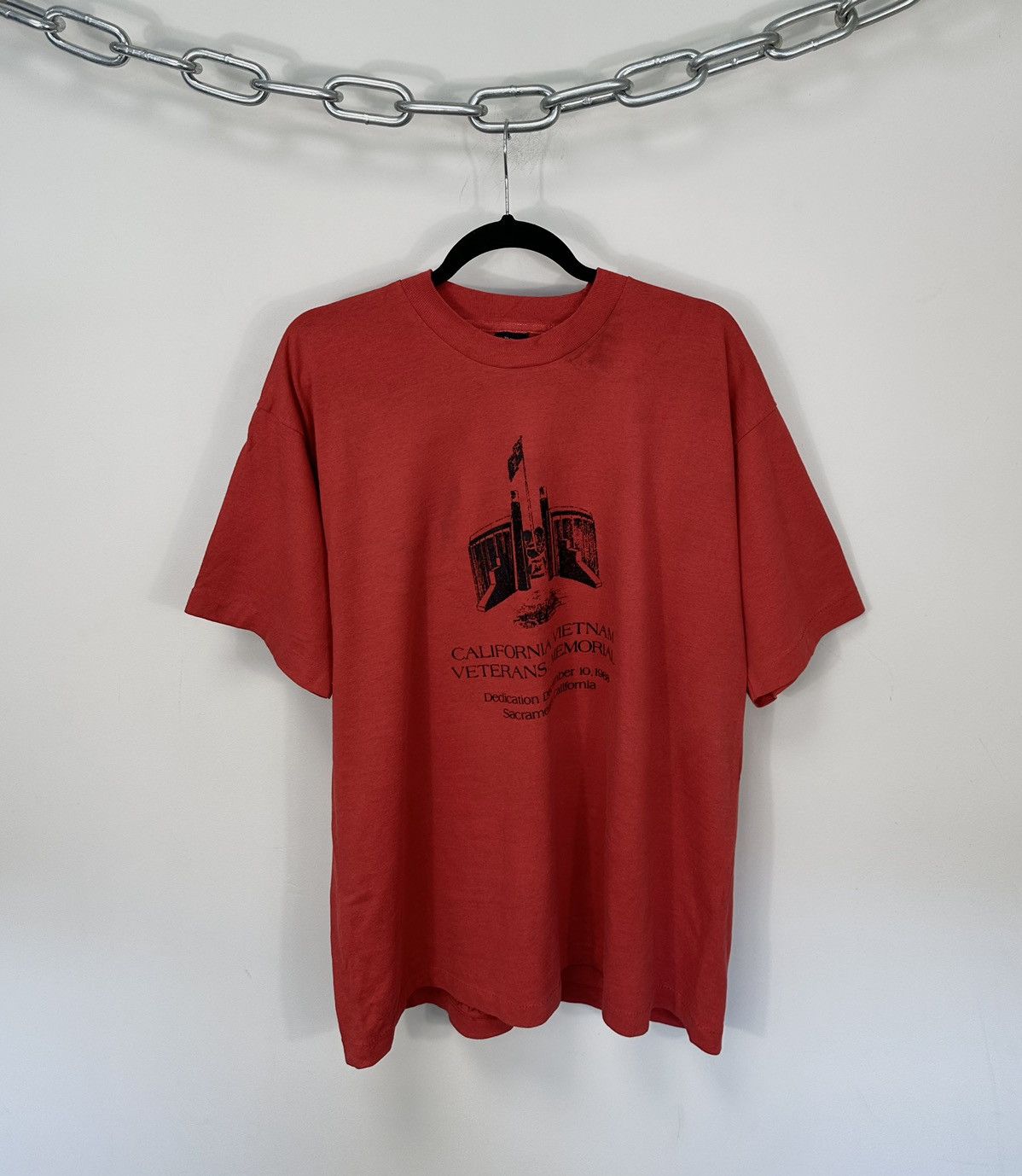 Vintage Vintage 90s California Vietnam Veterans Memorial Tee Size US XL / EU 56 / 4 - 1 Thumbnail