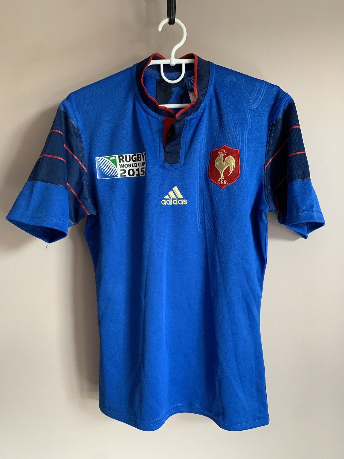 Adidas France 2015 Home Rugby Union Shirt Adidas Jersey Size S Size US S / EU 44-46 / 1 - 1 Thumbnail
