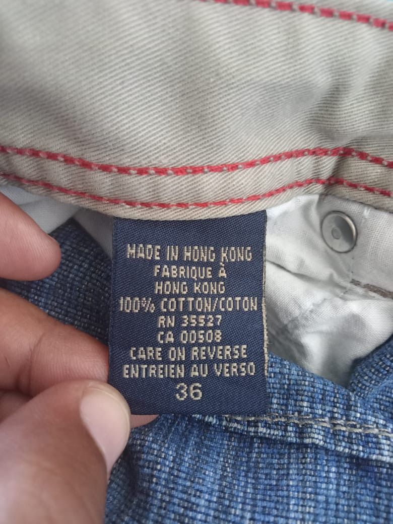 Marithe + Francois Girbaud MFG Distressed Embroidered Spellout Big Logo Baggy Jeans Size US 38 / EU 54 - 12 Thumbnail
