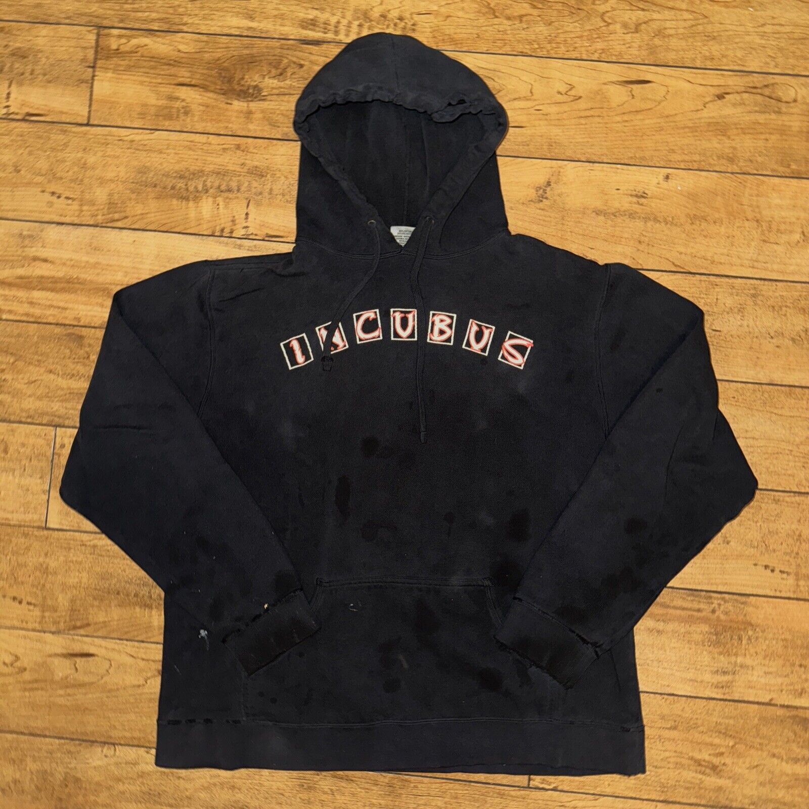 Vintage Vintage Incubus Hoodie Black XL 22x25 Distressed Size US XL / EU 56 / 4 - 1 Thumbnail