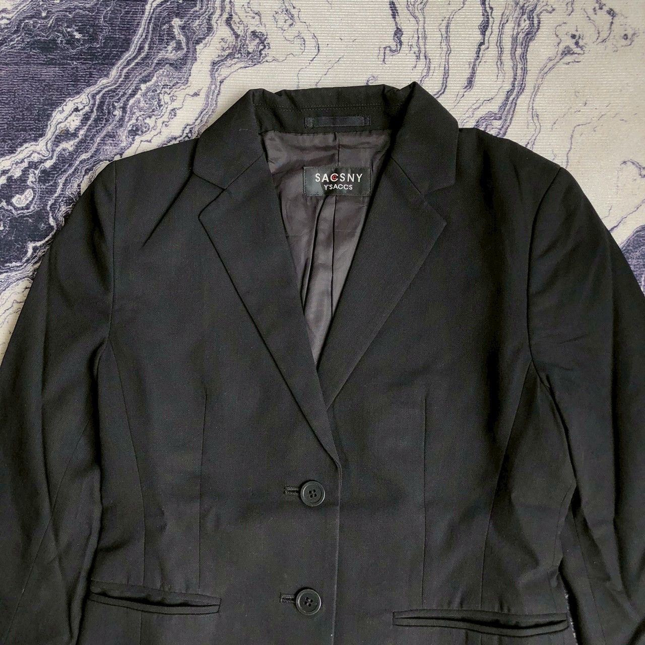 Yohji Yamamoto Sacsny Ysaccs by Yohji Yamamoto Wool Blazer Size XS / US 0-2 / IT 36-38 - 3 Thumbnail