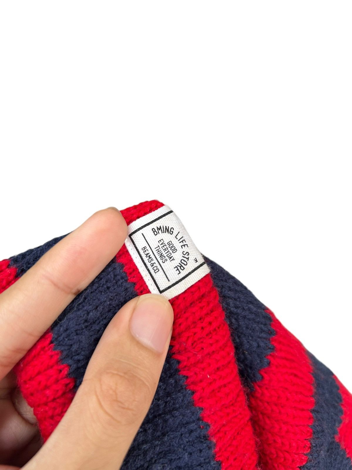 Japanese Brand × Kapital × Vintage Beams Stripe Knitted Beanie Hats Size ONE SIZE - 4 Thumbnail