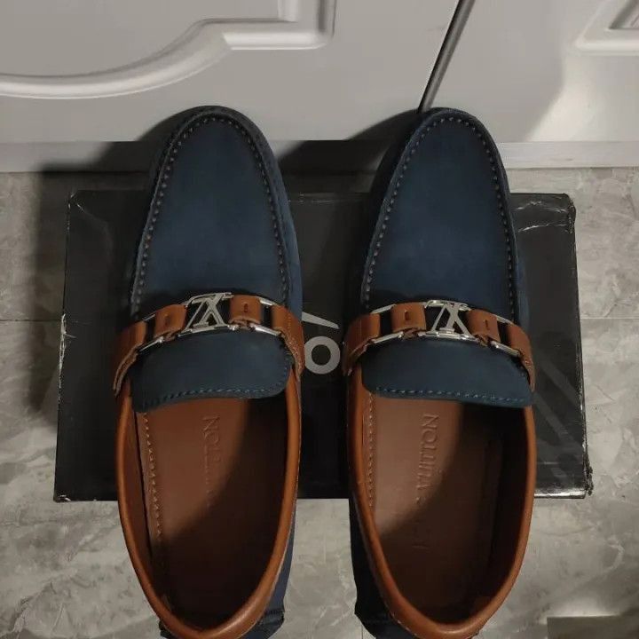 Louis Vuitton Louis Vuitton Blue Casual Slip-On Shoes for Men -2508 Size US 8.5 / EU 41-42 - 6 Thumbnail