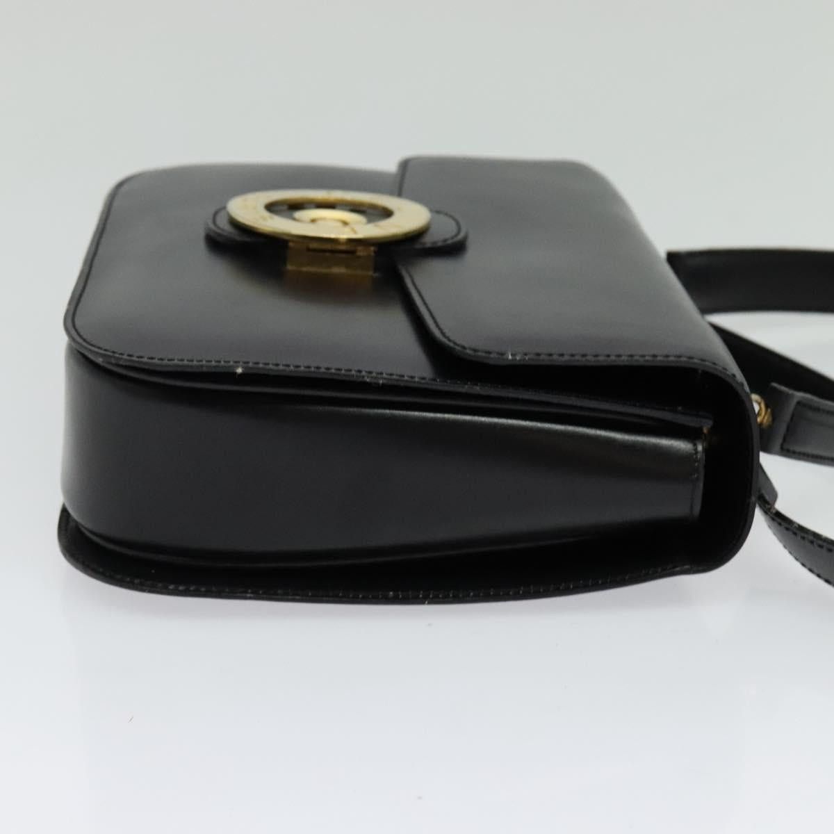 Celine CELINE Hand Bag Leather Black Gold Size ONE SIZE - 5 Thumbnail