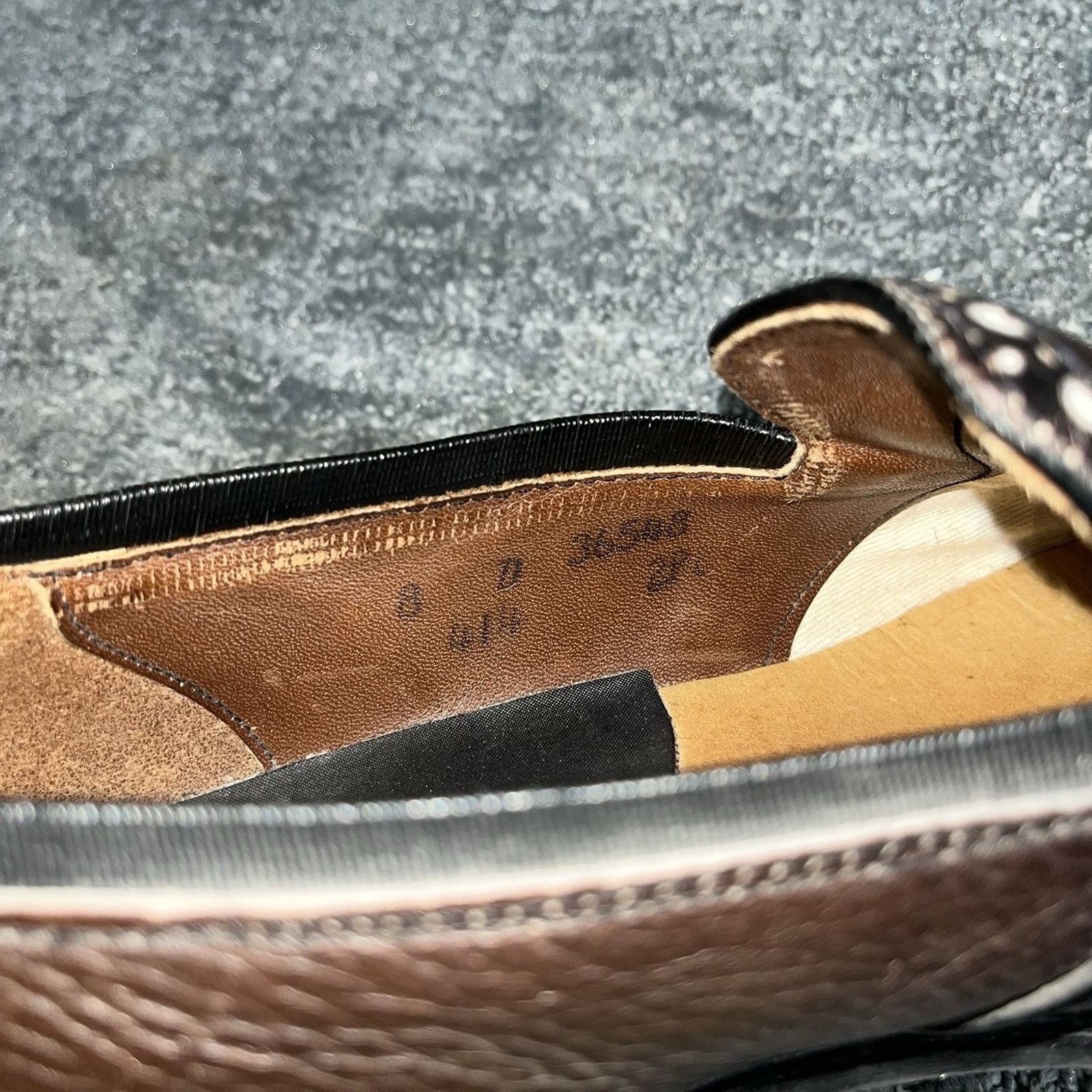 Florsheim Speedway Goodyear Welt Leather Dress Brown Men’s Size 8 Size US 8 / EU 41 - 7 Thumbnail