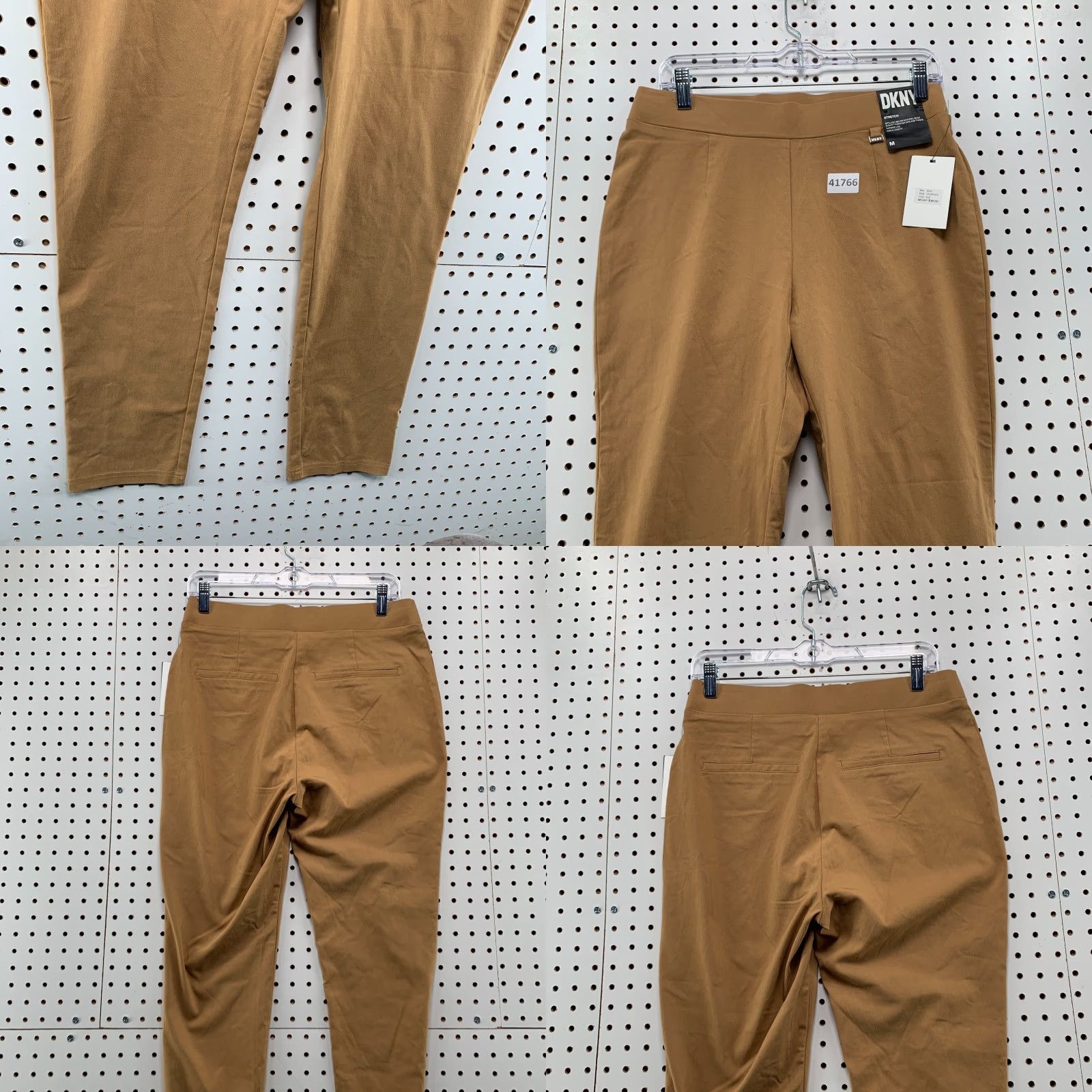 DKNY DKNY Chino Pants Womens Size Medium 30x28 Brown Pull-On Stretch NWT Size 32" / US 10 / IT 46 - 8 Thumbnail