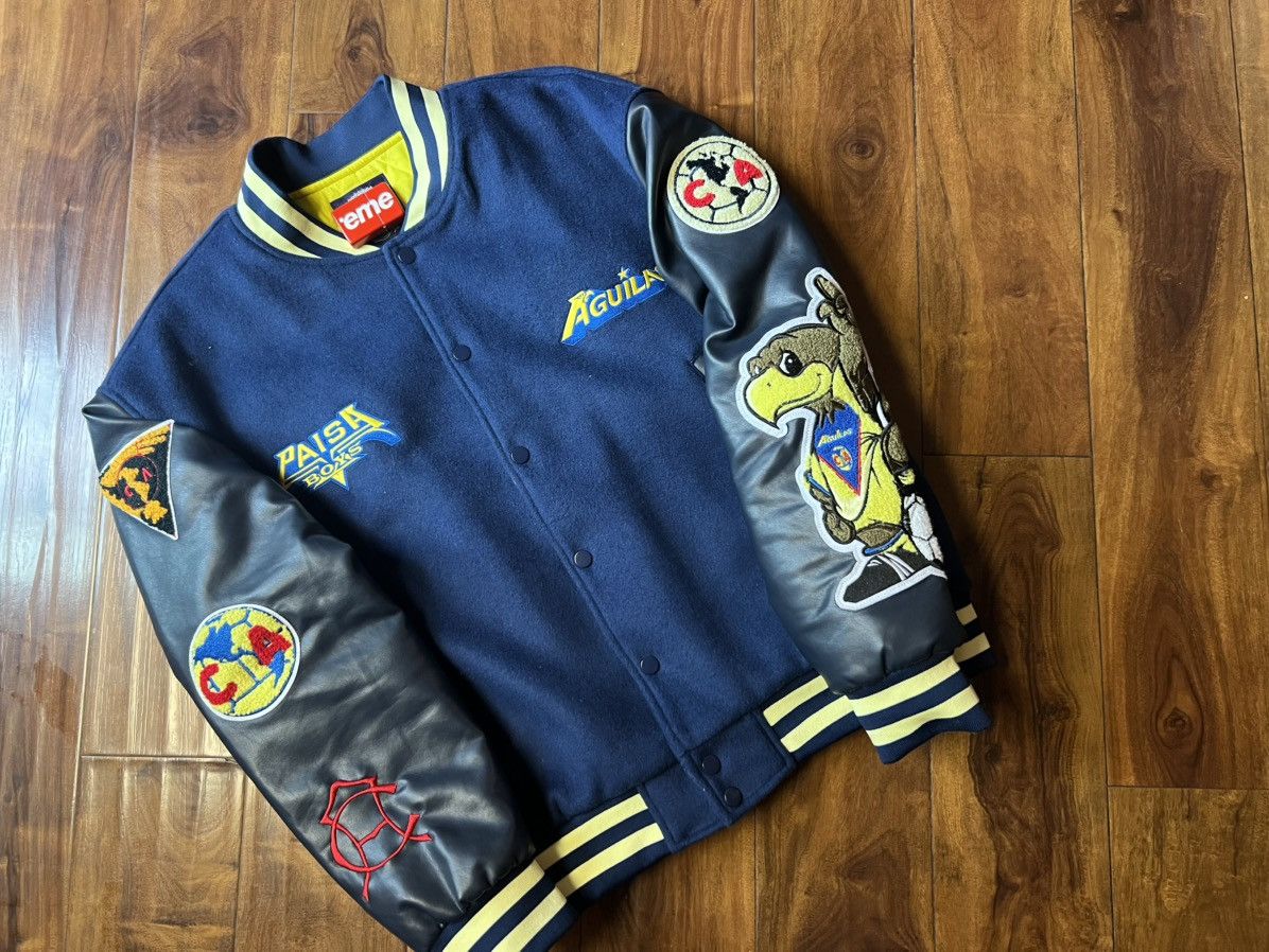 Other Paisa Boys x Club América Letterman Jacket SZ XL Liga MX Size US XL / EU 56 / 4 - 1 Thumbnail