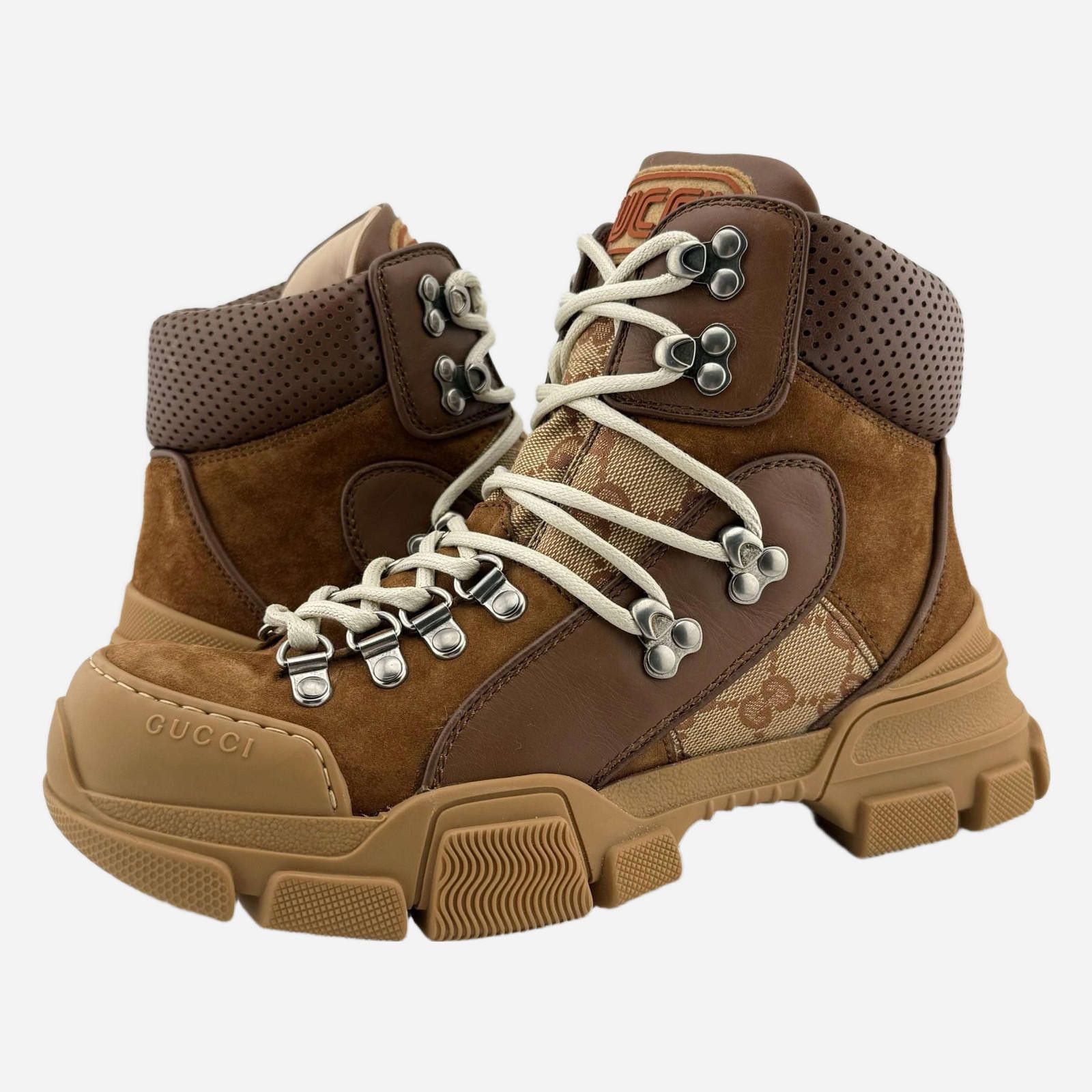 Gucci Gucci Boots GG Hiking Boot 37EU New with Box Size US 7 / IT 37 - 1 Thumbnail
