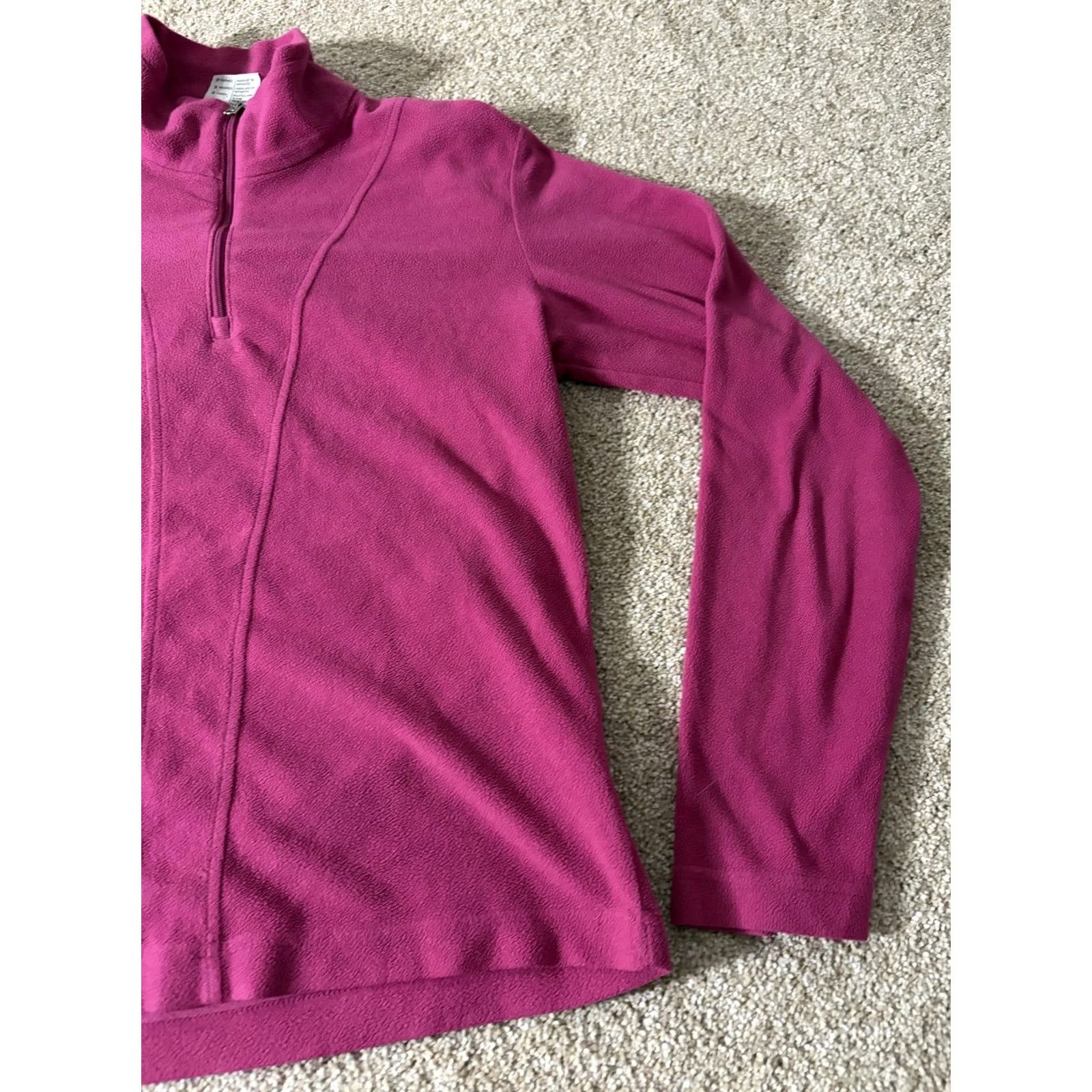 Pinko Columbia Pullover Womens Small Pink 1/4 Zip Mock Neck Fleece Hiking Shirt Size S / US 4 / IT 40 - 3 Thumbnail
