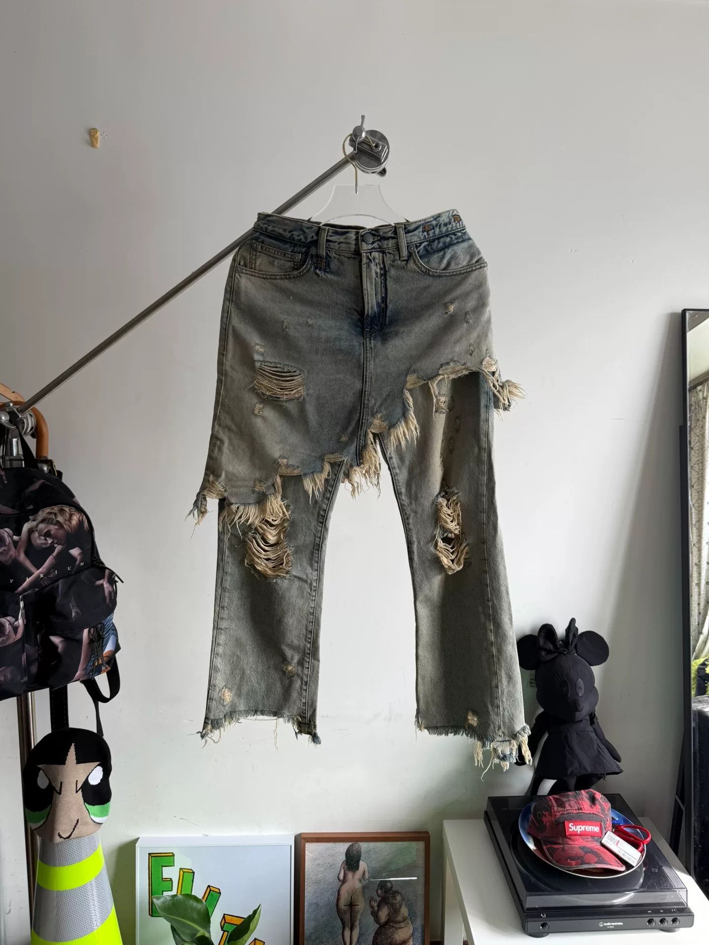 R13 R13 Distressed Vintage Denim Jeans Size 27" / US 4 / IT 40 - 1 Thumbnail
