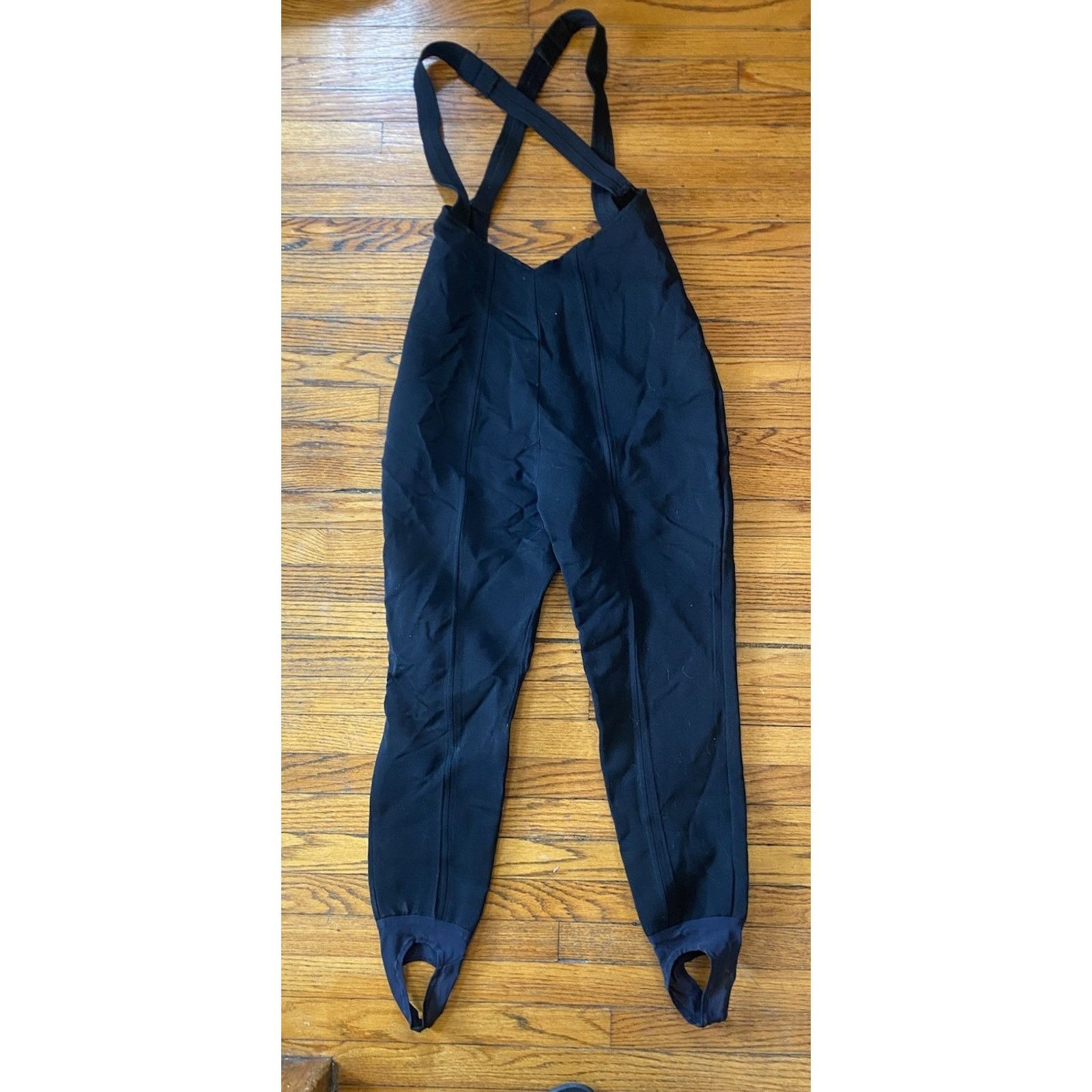 Vintage VTG Schoeller Bib Ski Pants Women 6 Black Stirrup Winter USA Size S / US 4 / IT 40 - 1 Thumbnail