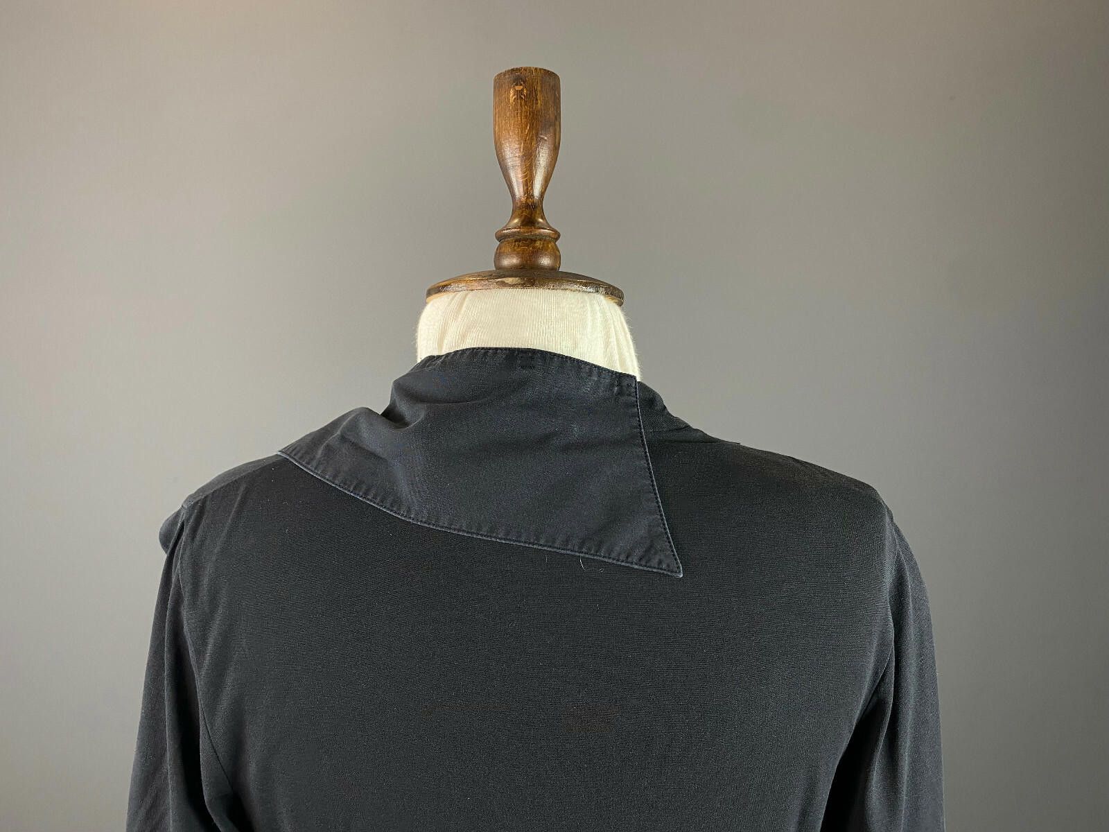 Designer Ladies Anne Fontaine Black V-Neck A-Line Dress Size 38 Size M / US 6-8 / IT 42-44 - 6 Thumbnail