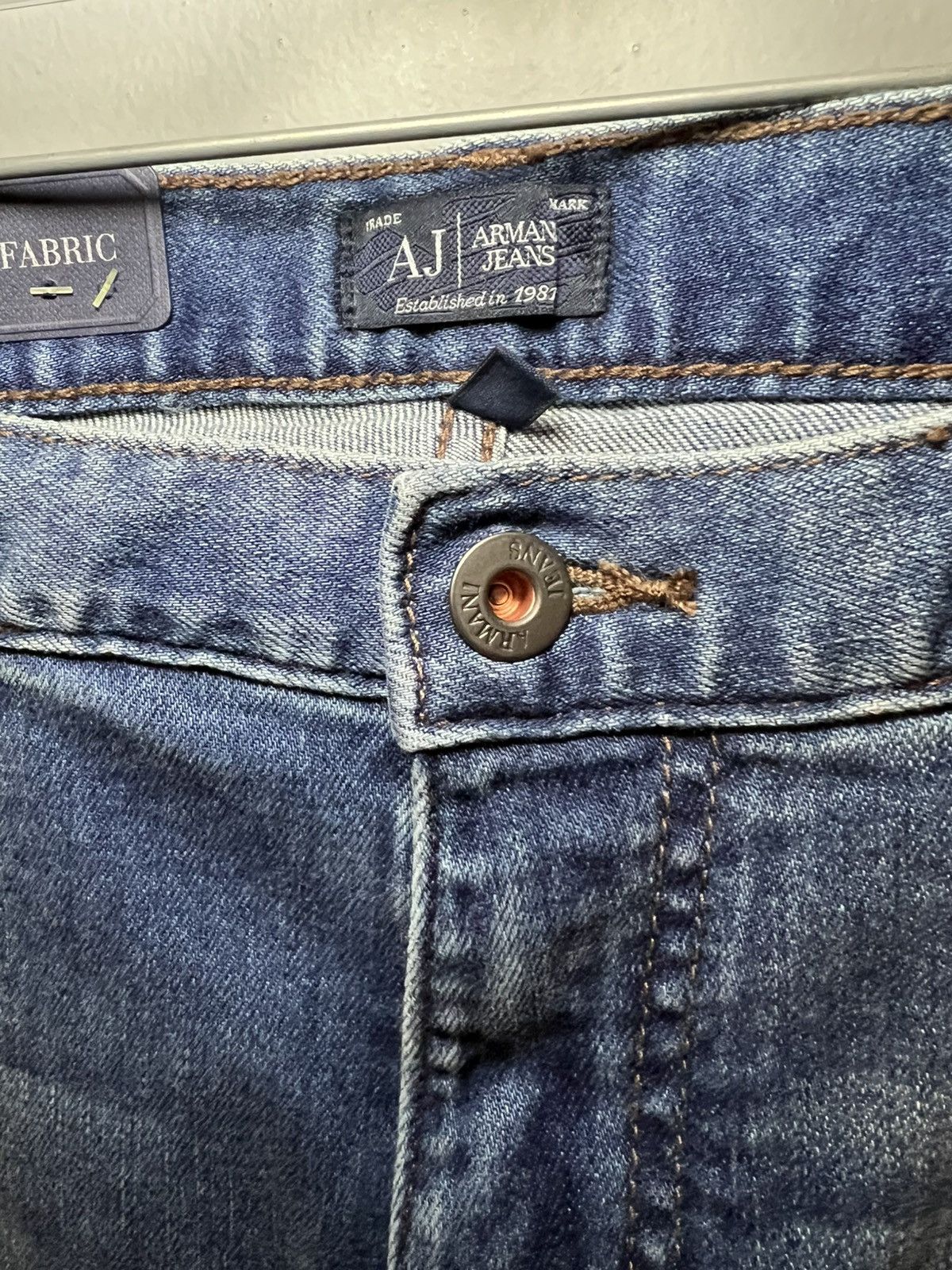 Armani Armani Jeans J45 slim fit faded blue jeans Size US 32 / EU 48 - 12 Thumbnail