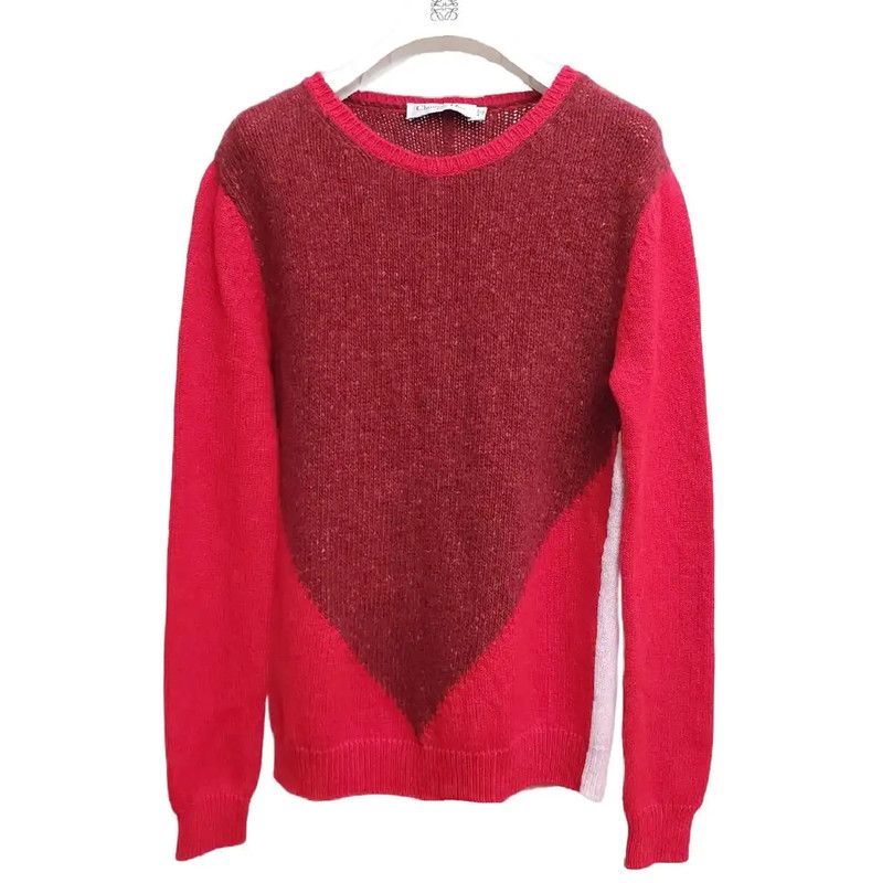 Dior Dior Colorblock Wool Long Sleeve Sweater 0089 Size S / US 4 / IT 40 - 1 Thumbnail