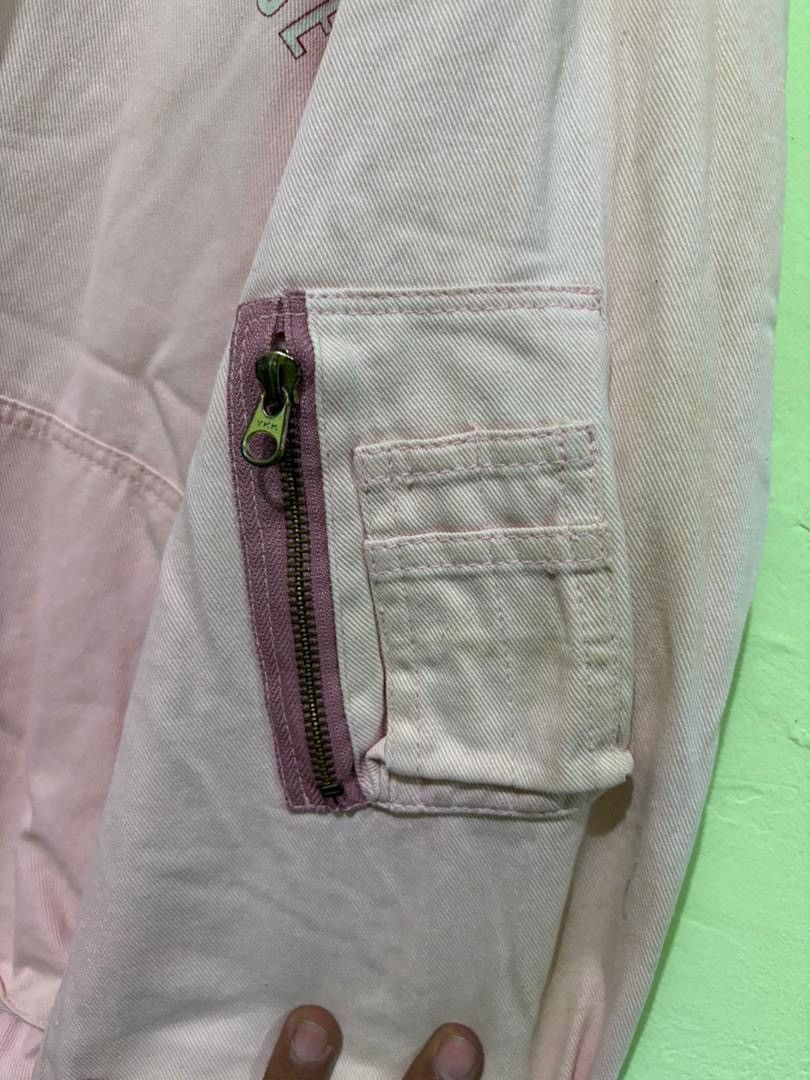 Pink House Vintage Pink House Bomber Jacket Big Logo Design With Hoodie Size US M / EU 48-50 / 2 - 14 Thumbnail