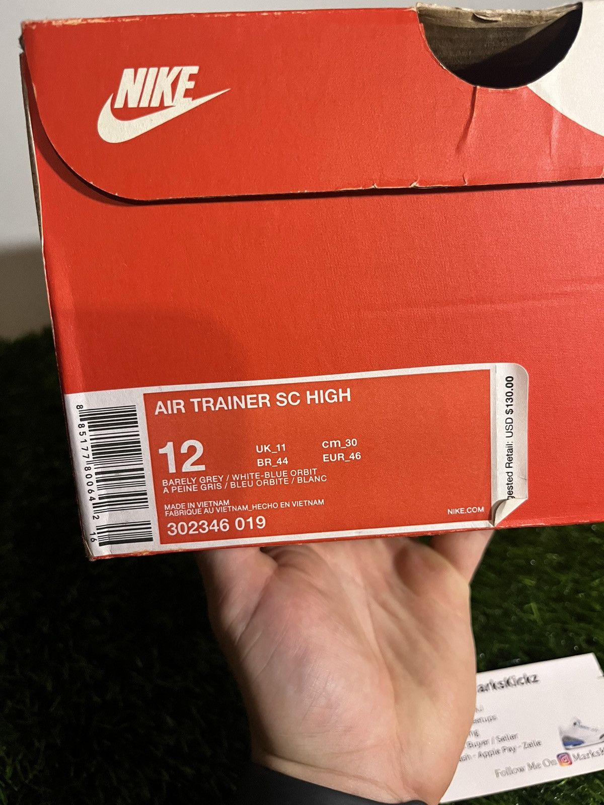 Nike nike air trainer sc high blue orbit size 12 Size US 12 / EU 45 - 8 Thumbnail