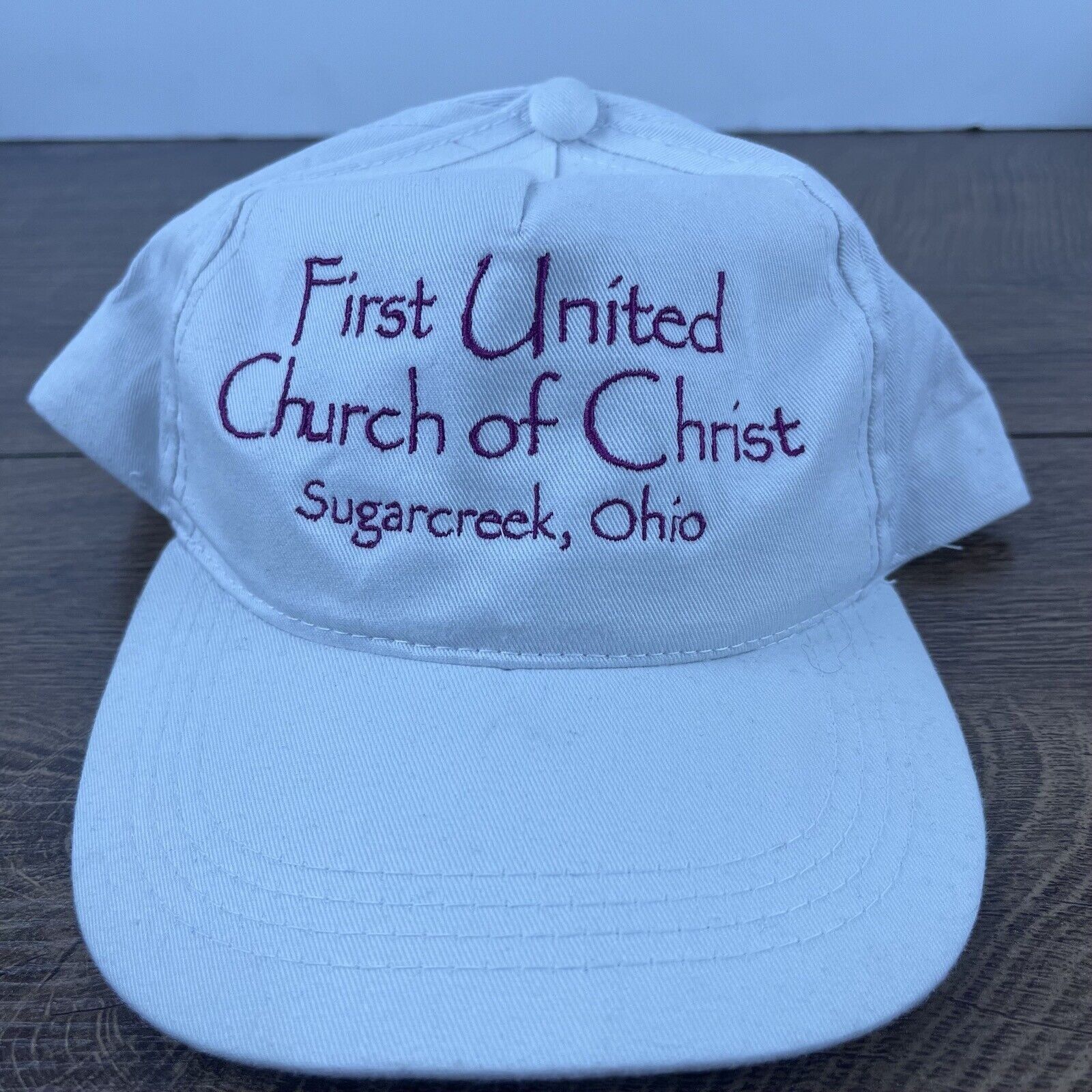 Other First United Church Hat Snapback Hat White Adjustable Hat Su Size ONE SIZE - 1 Thumbnail